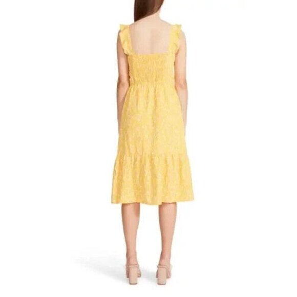 BB Dakota Steve Madden BNWOT womens yellow "petal heart" dress NEW sz XLarge - Picture 7 of 7